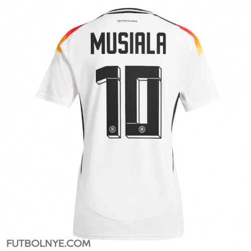 Camiseta Alemania Jamal Musiala #10 Primera Equipación para mujer Eurocopa 2024 manga corta